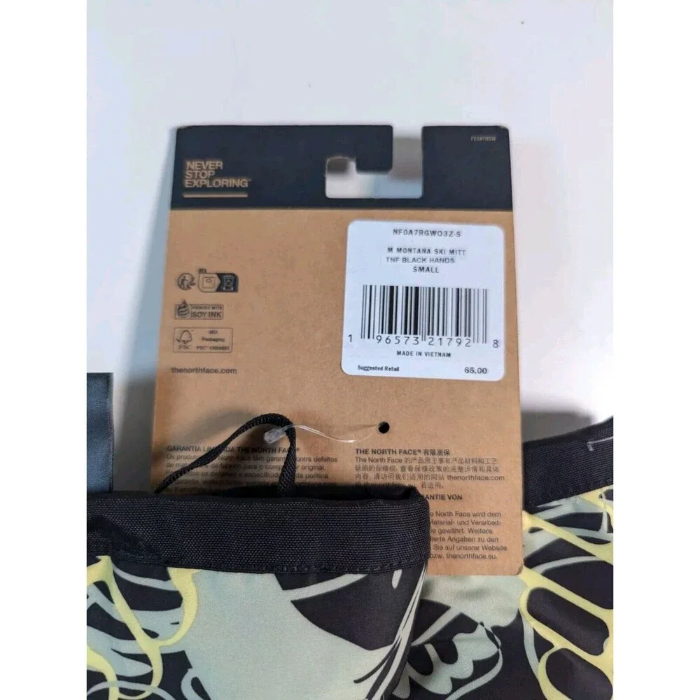 New North Face Montana Ski Mitt Size Small Warmest NF0A7RGW03Z-S RETAIL $65